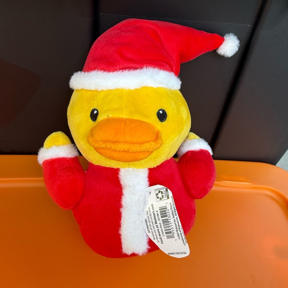 COPY - 7” Santa Duck soft plush